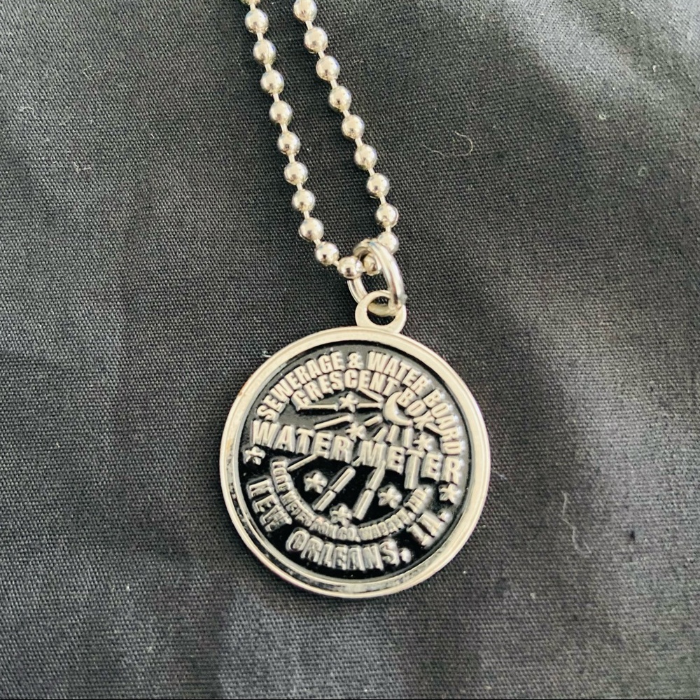 New Orleans sewerage and water board necklace and pendant charm